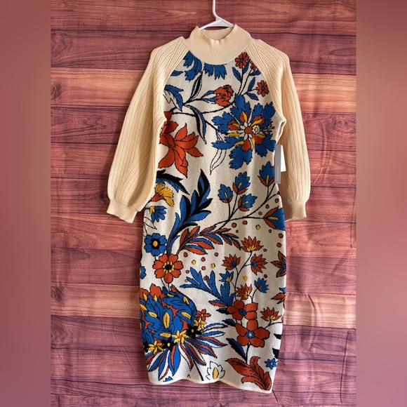 By Anthropologie Mock-Neck Column Midi Dress - Picture 5 of 13